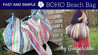 FAST and SIMPLE Boho Beach Bag [upl. by Ahsekim662]