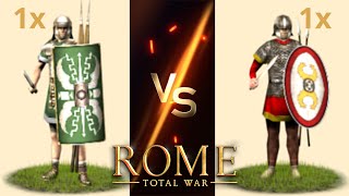 Comitatenses vs Legionaries amp Other Imperial Roman Infantry Roster in OG Rome Total War [upl. by Bronwen]