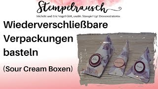 🎁 Wiederverschließbare Verpackung basteln Sour Cream Box [upl. by Erhard486]