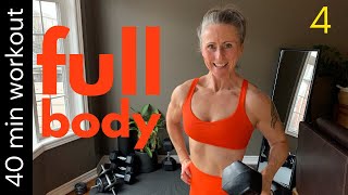 40min DUMBBELL FULL BODY  home workout  muscle  strength [upl. by Popelka]