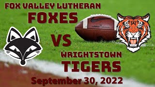 FVL Varsity Football vs Wrightstown [upl. by Accebar]