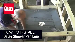 How to Install Oatey Shower Pan Liner [upl. by Temme]