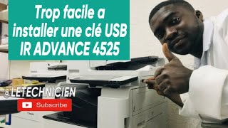 Comment installer une clé USB sur un CANON IR ADVANCE 4525 [upl. by Pfeifer]