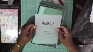 Awesome Websters Pages Mint Color Crush Travel NoteBook Unboxing [upl. by Ennaitsirk]