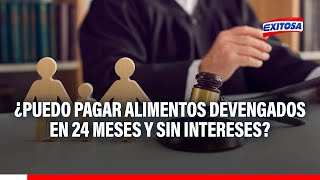 🔴🔵¿Puedo pagar los alimentos devengados en 24 meses y sin intereses Mario Camacho explica [upl. by Rector]