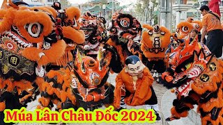 Múa Lân Cực Hay 2024Múa 9 Lân Cực Đẹp Ở Châu Đốc An GiangLsr Chánh Nghĩa Đường An Giang [upl. by Eixel]