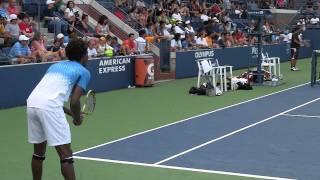 Monfils switches hand [upl. by Erlandson]