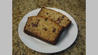 Greek Yogurt Banana Cranberry Bread  Lynns Recipes [upl. by Christabel258]