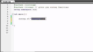 Buckys C Programming Tutorials  71  string Class and string Functions [upl. by Ahsiryt182]