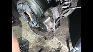 W210 E55 AMG Rear Brakes installed on E430 [upl. by Ahsekyw]