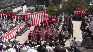 2014長崎くんち 五嶋町・龍踊り（じゃおどり） 諏訪神社・後日朝 20141009 113652 [upl. by Yanehs]