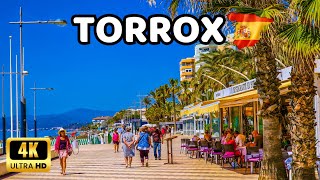 🇪🇦4K TORROX COSTA  Beach Promenade Walk  Top Destinations in Spain  Málaga Costa del Sol [upl. by Nas]