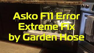 Fixing F11 error asko yellow plug dish washing machine [upl. by Uhsoj]