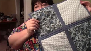 How to Quilt As You Go QAYG with Sashing and Self Binding  Sewing Tutorial [upl. by Wolenik32]