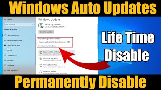 How to Disable Windows Automatic Updates on Windows 10 Permanently 2024 [upl. by Chiang]