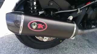 Kymco Super Dink 125  Escape Turbo Kit Maxiscooter H2 [upl. by Anizor603]