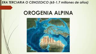 Geografía España Sesión 3 Evolución Geológica El terciario Orogenia Alpina [upl. by Sad]