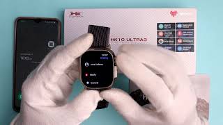 How To Set Time On HK10 Ultra 3 Smart Watch [upl. by Akemehs]