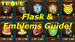 Trove Flask amp Emblem GuideTutorial Best Emblems for Each Class [upl. by Tawsha]