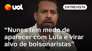 Boulos diz que Nunes não vai a eventos com Lula por medo de bolsonaristas Ele está refém [upl. by Asenad]