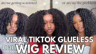 Glueless Wig Review  Viral TikTok Wig  OhMyPretty Wig Review [upl. by Otsirave]