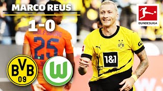 Reus Scores Decisive Team Goal for BVB  Dortmund vs Wolfsburg  10 [upl. by Anitsirhk]