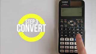 Casio FX991EX Classwiz How to convert numbers between Decimal Binary Hexadecimal and Octal [upl. by Birdt]