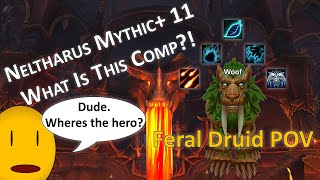 Neltharus Mythic 11 Feral Druid POV Comms on Season 4  worldofwarcraft feraldruid mythicplus [upl. by Ashok]