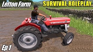 NEW GAME MODE  Survival Roleplay Farming Simulator 17  Letton Farm  Ep 1 [upl. by Aiekam]