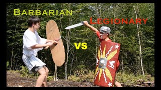 Roman Legionary VS Germanic Barbarian Duel  Full Cardboard Fight Scene  Gladiator 2  TH Studios [upl. by Hedve]