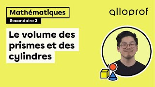 Le volume des prismes et des cylindres  Mathématiques  Alloprof [upl. by Rebhun]