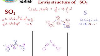 LEWIS STRUCTURE  HYBRIDIZATION SO2 [upl. by Cirdla]