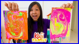 Mommy Tries Marble Art Painting Kit for Kids [upl. by Atalanta107]