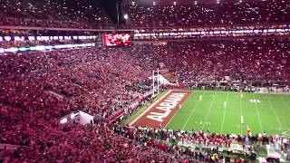 Alabama fans sing Dixieland Delight under the lights vs LSU [upl. by Itnahs229]