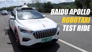 Baidu Apollo Robotaxi Test Ride [upl. by Coumas]