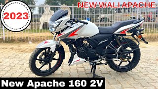 New 2023 TVS Apache RTR 160 2v New Features  New Price  Changes  Exhaust Sound😱2023 New Update🔥 [upl. by Eade]