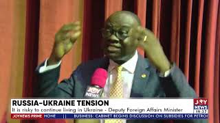 Some Ghanaians in Ukraine unwilling to return in spite of govt evacuation  Joy News Prime 2322 [upl. by Ramona]