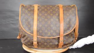 ilovekawaii Louis Vuitton Monogram Saumur 43 Shoulder Bag M42252  C03878 [upl. by Romeyn344]