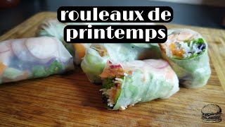 ma recette des rouleaux de printemps [upl. by Llerrehc]