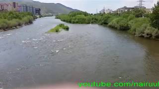 Ulaanbaatar city and Tuul river in July 2018 [upl. by Nahgiem]