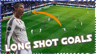 CRISTIANO RONALDOs CRAZY LONG SHOT GOALS · Real Madrid [upl. by Bijan]