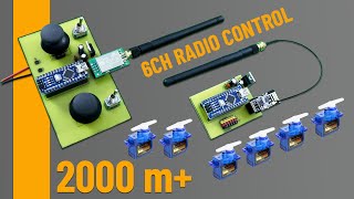 How To Make 6Channel Radio Control Range 2000m [upl. by Hayman]