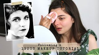 Following An Authentic 1927 Makeup Tutorial 💄 [upl. by Roehm55]