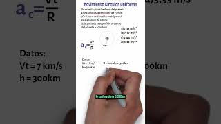 1 MINUTO de Física 🍎 Movimiento Circular Uniforme MCU fisica movimiento 10 [upl. by Ping]