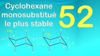 52cyclohexane monosustitué le plus stable [upl. by Butterfield]