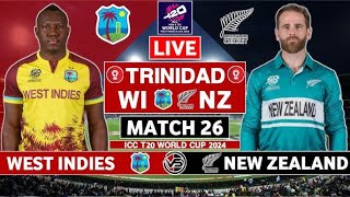 🔴Live WI vs NZ Live Match  West Indies VS New Zealand  T20 WC 2024 LIVE  West Indies live P1 [upl. by Haimorej685]