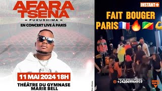 Concert à Paris AFARA TSENA fait bouger THÉÂTRE du GYMNASE MARIE BELL 🇨🇵 💪🇨🇬❤️ [upl. by Xirdnek]