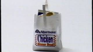 1995 Albertsons quotChicken Dinner Dealquot TV Commercial [upl. by Nove]