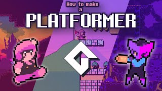 How to Make a 2D Platformer in GameMaker Slopes Moving Platforms Semi Solid Platforms [upl. by Olegnaid]