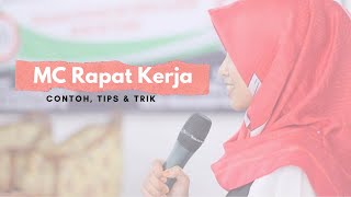 Contoh MC Rapat Kerja Rapat Organisasi  Tips amp Trik MC Semi Formal [upl. by Ilyk]